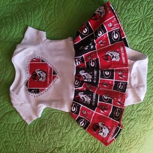 UGA lil game outfit bulls 3-6m